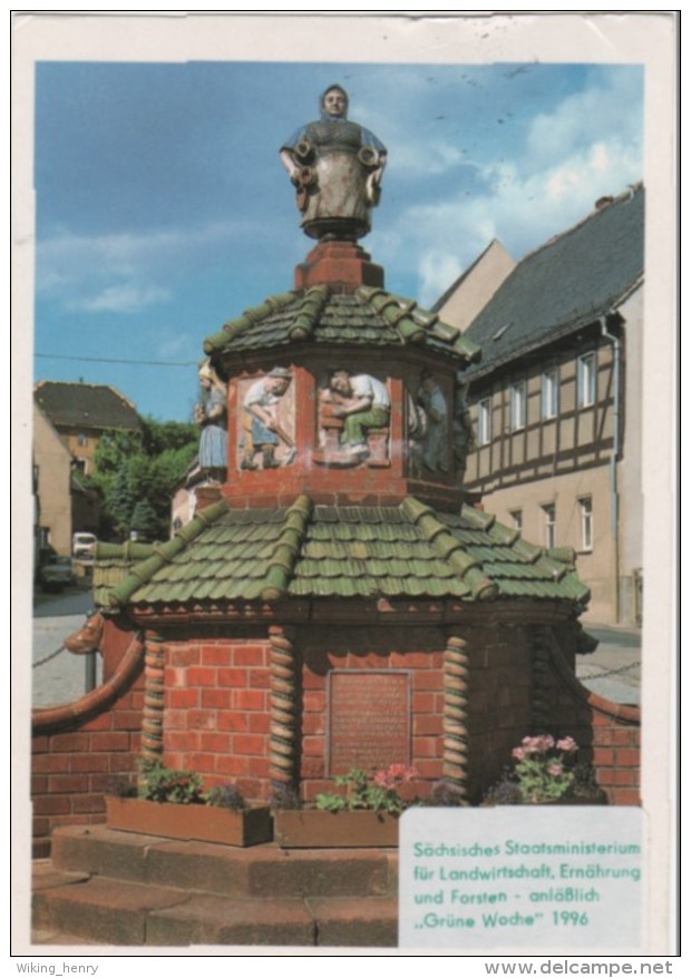 Kohren Sahlis - Töpferbrunnen Auf Dem Kohrener Markt - Kohren-Sahlis