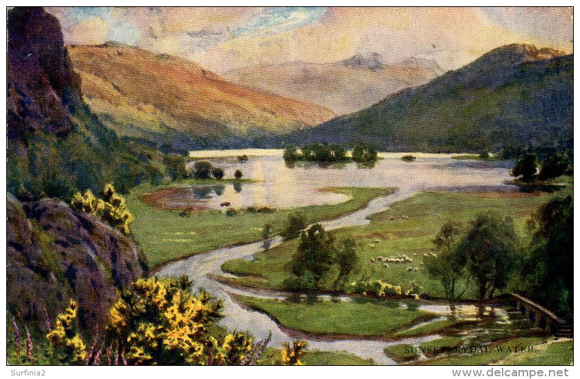 MISCELLANEOUS ART - SUNSET, RYDAL WATER - A HEATON COOPER Art65 - Other & Unclassified