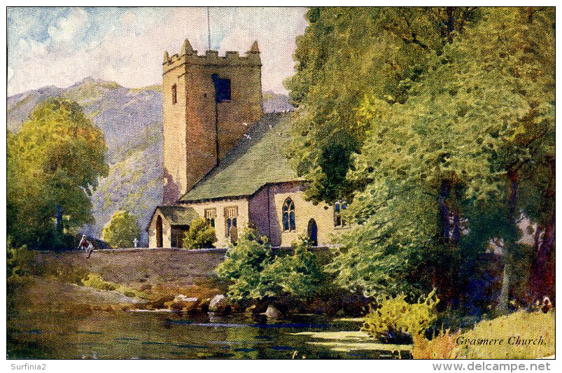 MISCELLANEOUS ART - GRASMERE CHURCH - A HEATON COOPER Art66 - Other & Unclassified