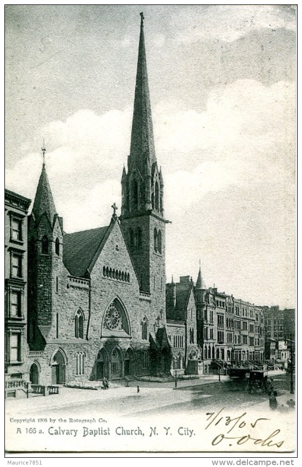 NEW YORK ---CALVARY BAPTIST CHURCH - Églises