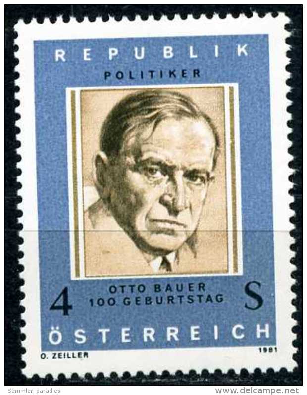 Österreich - Michel 1678 - ** Postfrisch (B) - Otto Bauer - Unused Stamps