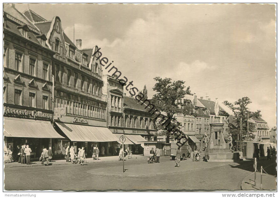 Schönebeck - Platz Der Deutsch-Sowjetischen Freundschaft - Foto-AK Grossformat 60er Jahre - Verlag KONSUM FOKU Magdeburg - Schoenebeck (Elbe)