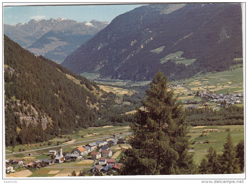 Valchava Und Sta. Maria Im Münstertal Gegen Die Oetztaler-Alpen - Valchava