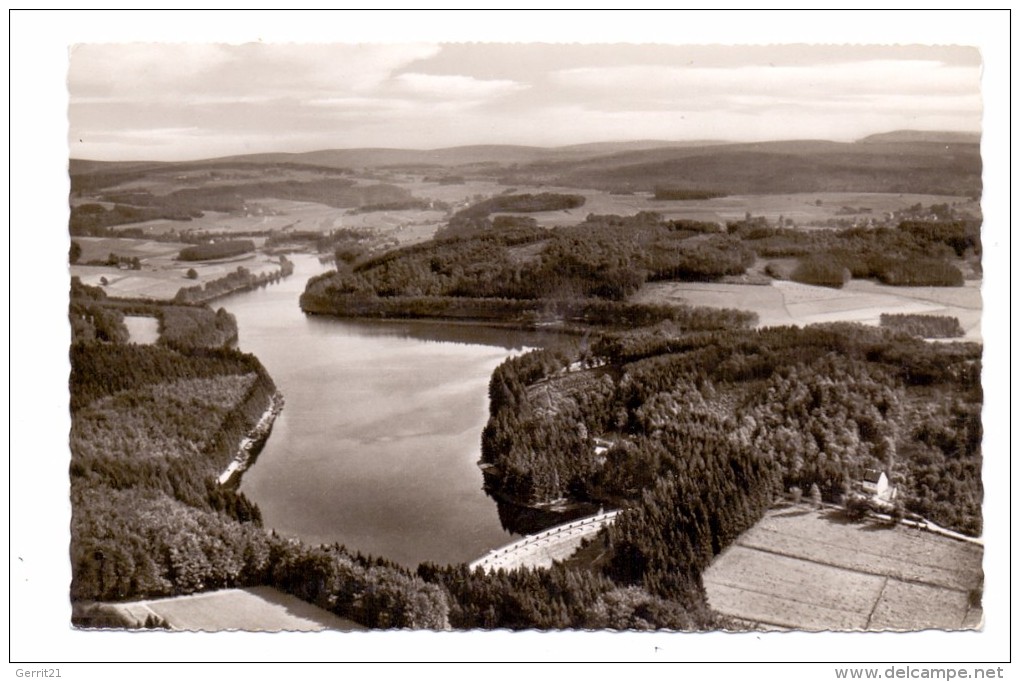 5277 MARIENHEIDE, Lingese Talsperre, Luftaufnahme - Marienheide