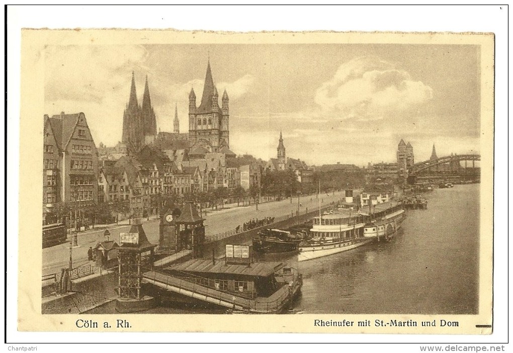 Cöln A. Rh. Rheinufer Mit St. Martin Und Dom - 53 - Rheine