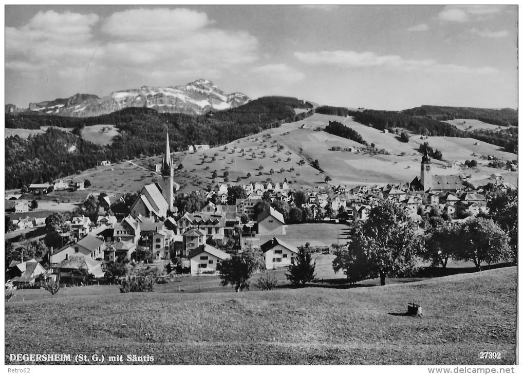 DEGERSHEIM &#8594; Dorfpartie Um Die Kirche Anno 1959 - Degersheim