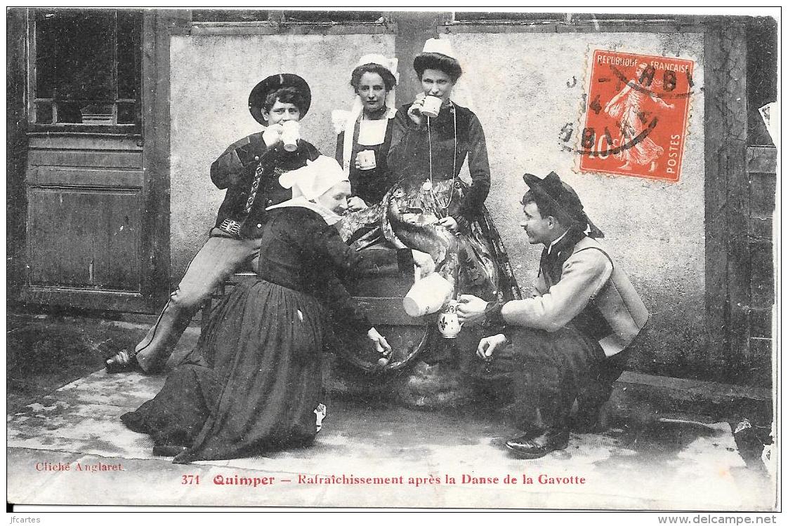 29 - QUIMPER - Lot 16 cartes de Folklore