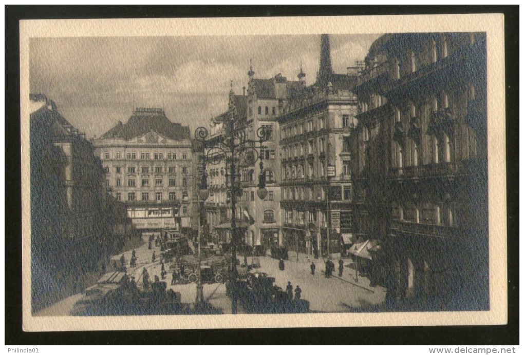 Austria Neuer Markt Tramways Cars Wien Vienna Vintage Picture Post Card # PC40 - Andere & Zonder Classificatie