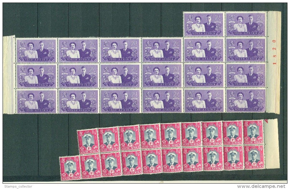 South Africa. 58 Stamps 1947. MNH - Ungebraucht