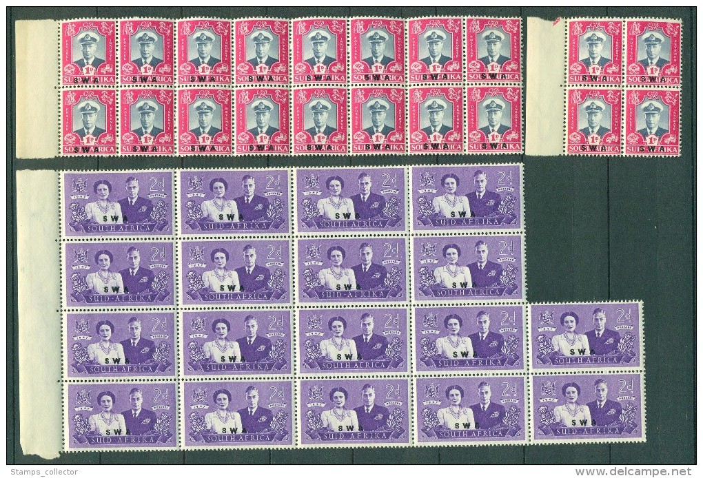 South Africa. SWA.  62 Stamps 1947. MNH - Ungebraucht