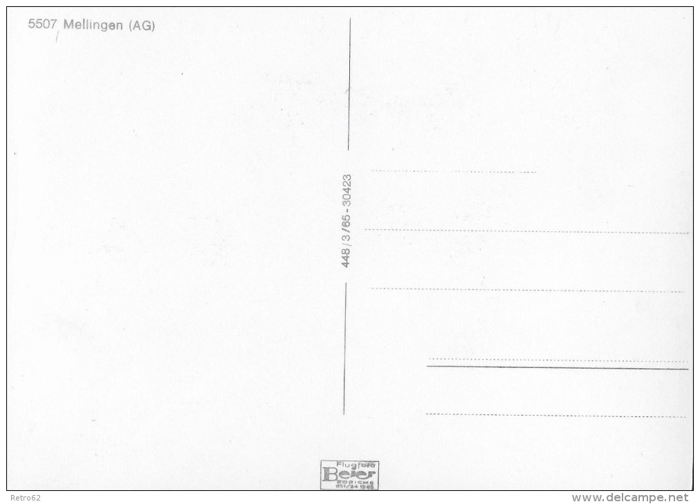 MELLINGEN &#8594; Flugaufnahme Vor Dem Bauboom, Ca.1965 - Mellingen