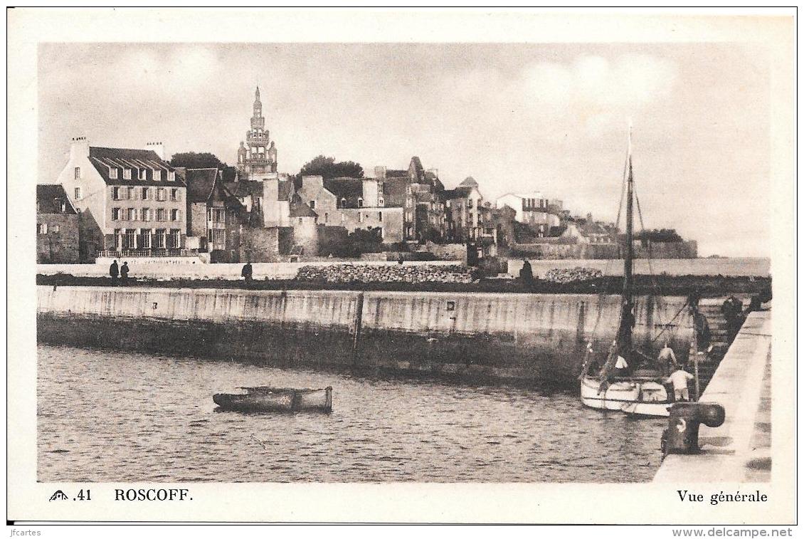 29 - ROSCOFF - Lot de 43 cartes anciennes et semi modernes