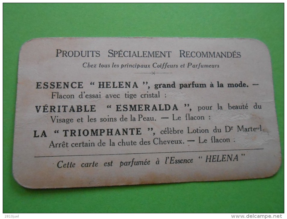 Carte Parfum De La Reine Helena- Pohl &C° Londres Paris - - Vintage (until 1960)