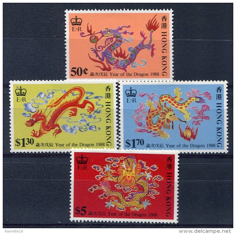 Hong-Kong             524/527 **     Année Du Dragon - Unused Stamps
