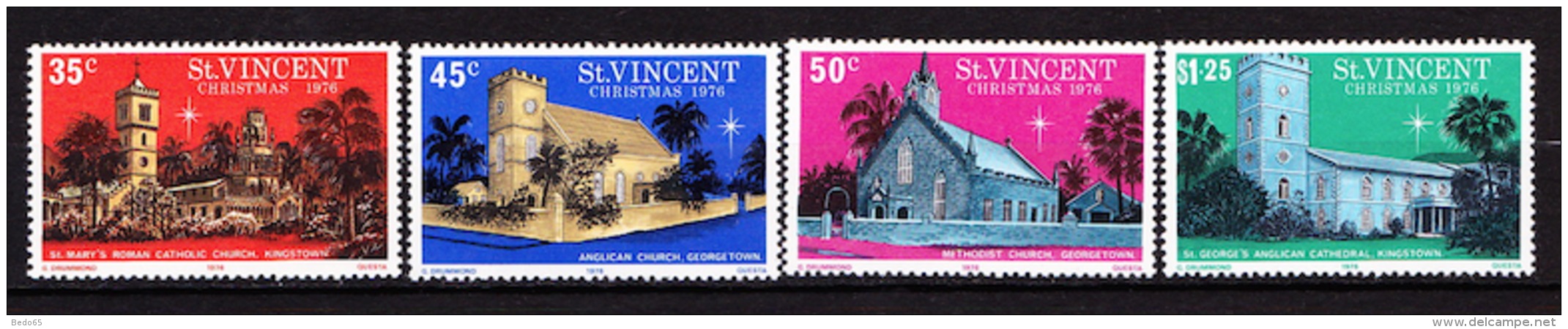 ST.VINCENT N° 454 / 455 / 456 / 457   NEUF** TTB  SANS TRACE DE CHARNIERE - St.Vincent (...-1979)