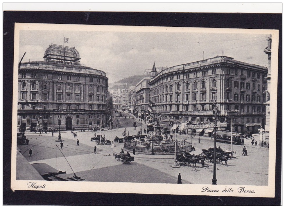 Old Card Of Pizza Deffa Borsa,Napoli,Naples, Campania, Italy,N22. - Napoli (Naples)