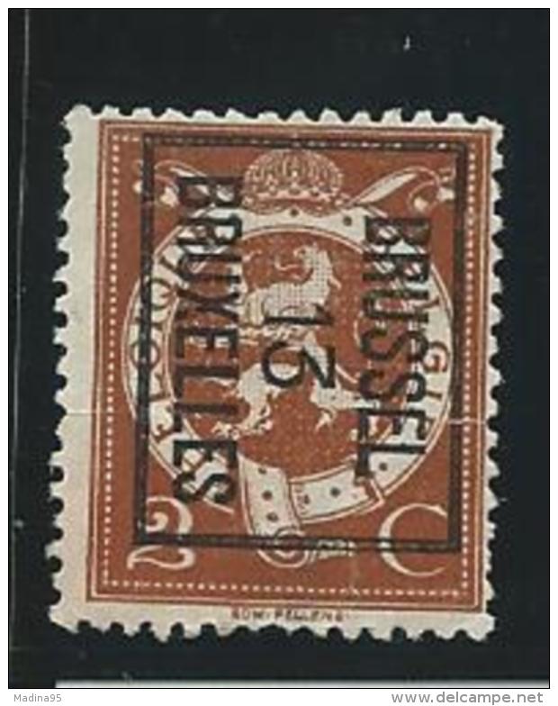 BELGIQUE: PREO, (*), N°39 De 1913, émission Locale, Aminci, B - Typo Precancels 1912-14 (Lion)