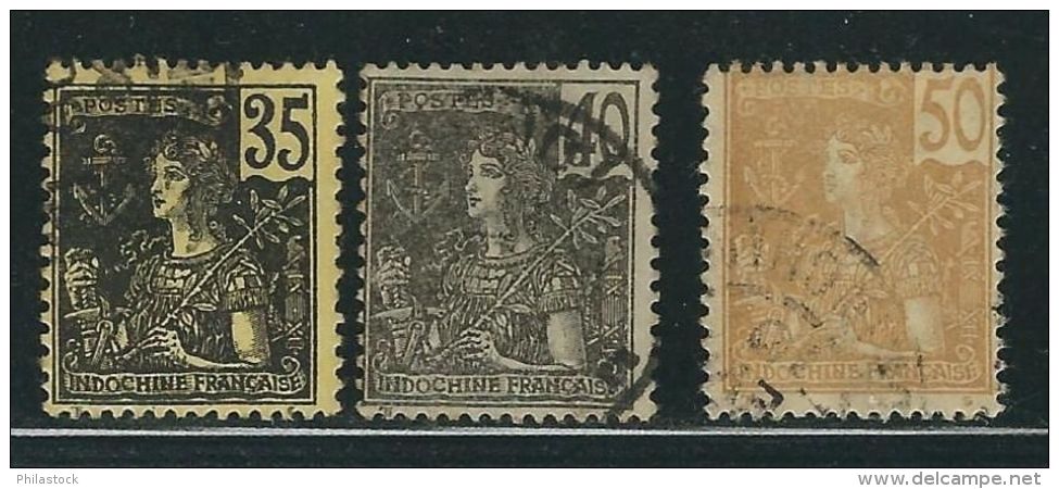 INDE N° 33 à 35 Obl. - Used Stamps