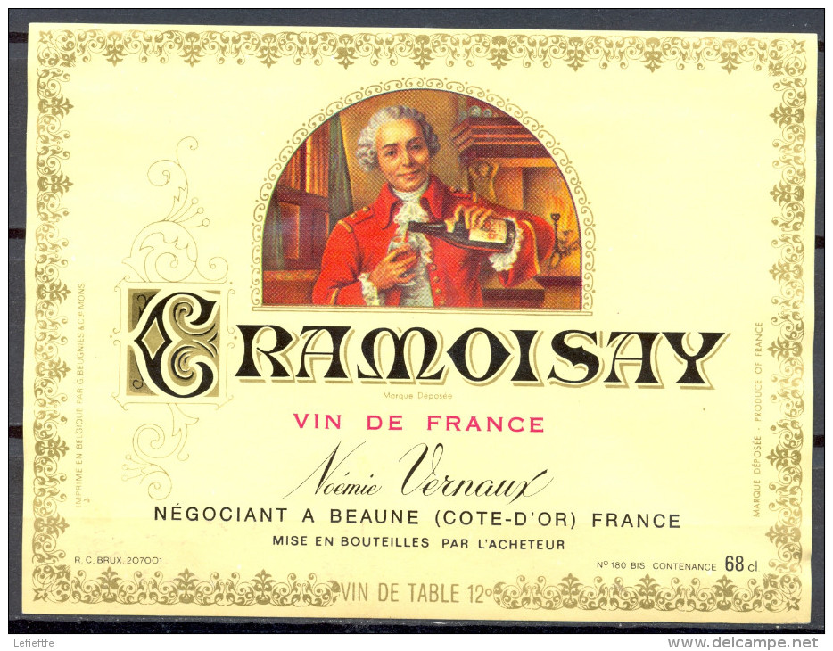 336 - Cramoisay - Vin De France - Noémie Vernaux - Nécogiant à Beaune - Mise En Bouteille Par L'acheteur - - Rouges