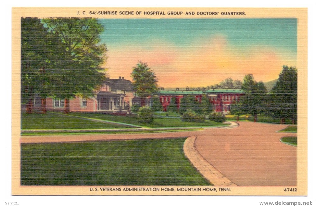 USA - TENNESSEE - JOHNSON CITY, U.S. Veterans Administration Home, Mountain Home - Johnson City