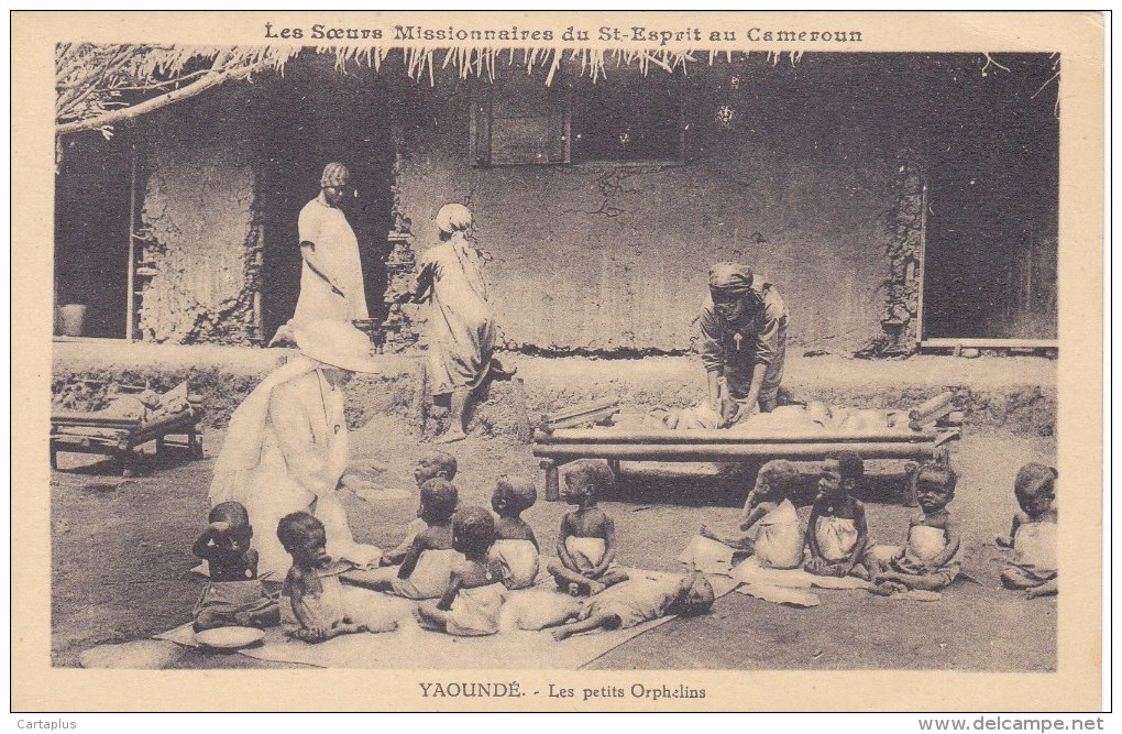 YAOUNDE PETITS ORPHELINS SOEURS MISSIONNAIRES DU SAINT ESPRIT ENFANTS CAMEROUN  AFRIQUE  AFRICA - Dahomey