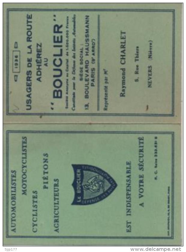 Association Defense Usagers De La Route Le Bouclier Automobilistes Motocyclistes Pietons Agriculteurs R Charvet Nevers - Petit Format : 1921-40