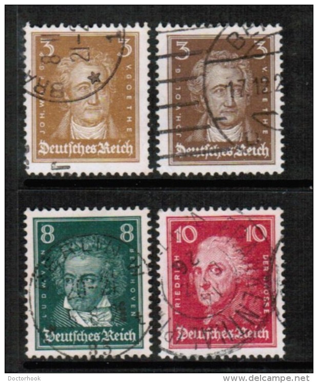 GERMANY   Scott # 351-62 VF USED (inc. 353b &amp; 360a Color Differences) - Used Stamps