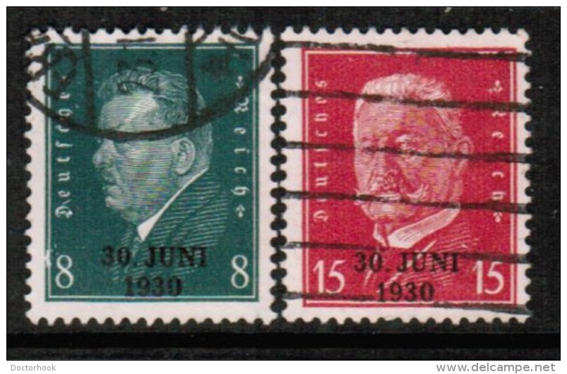 GERMANY   Scott # 385-6 VF USED - Used Stamps