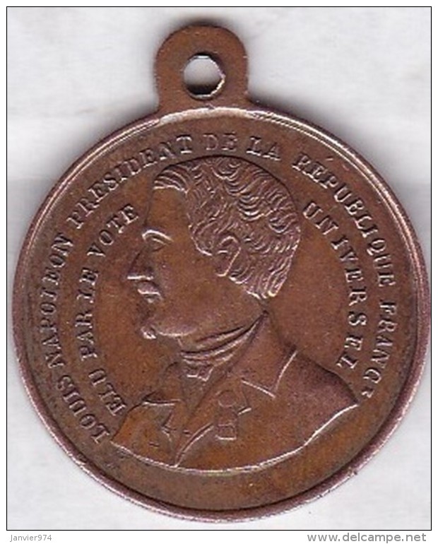 Médaille élection De Louis Napoléon Président De La République 1848 – Le Serment - Altri & Non Classificati