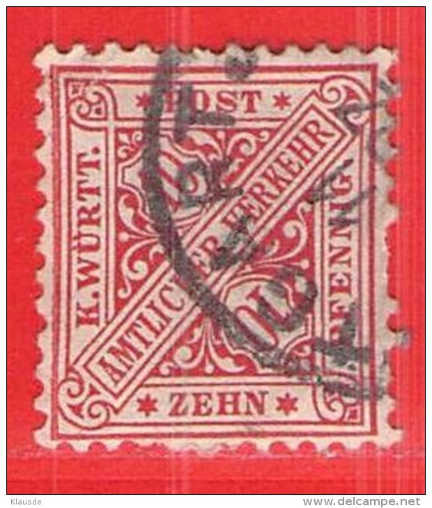 MiNr.203 O Altdeutschland  Württemberg Dienstmarken - Altri & Non Classificati