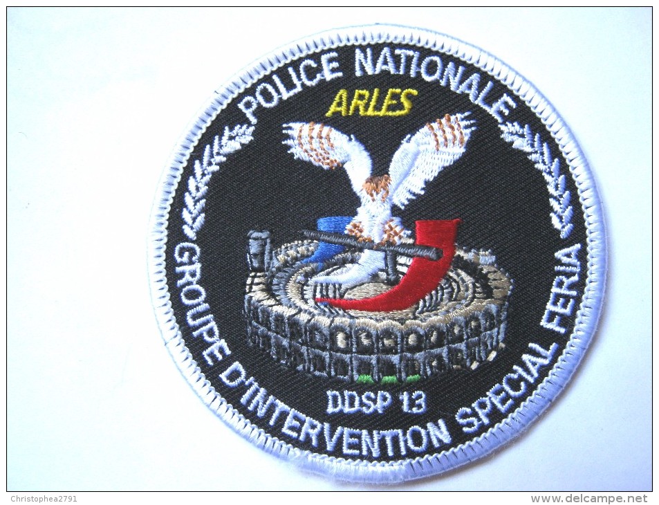 INSIGNE TISSUS PATCH  POLICE NATIONALE LA BAC GIS FERIA ARLES 13 ETAT EXCELLENT - Police & Gendarmerie