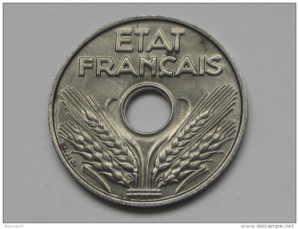 20 Centimes FER  1944 - Etat Francais **** EN ACHAT IMMEDIAT **** - Autres & Non Classés