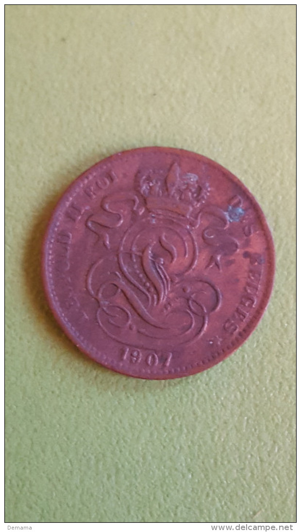 Leopold II, 1907, 1c, Le Roi Des Belges - 1 Cent