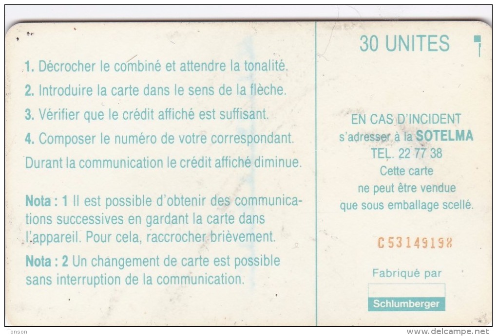 Mali, MAL-O-14b, Light Blue Logo, CM: SC7, 2 Scans. CN : C53149198 - Mali