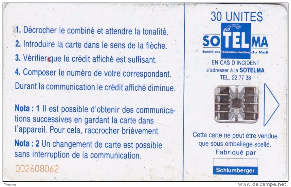 Mali, MAL-O-25b, Tombouctou (Blue Schlumberger Logo), 2 Scans. - Mali