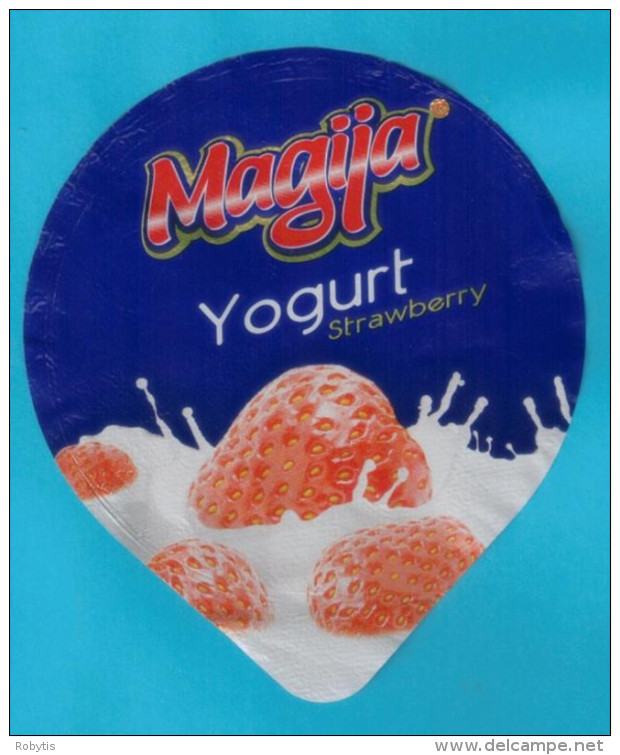 Lithuania Litauen  Yogurt Top Stawberry - Milk Tops (Milk Lids)