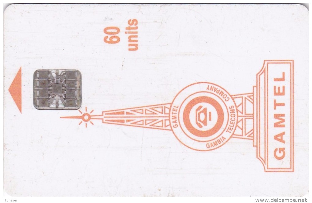 Gambia, GAM-D4B, 60 Units, Logo - Orange, 2 Scans.  Chip SC7 - Gambie