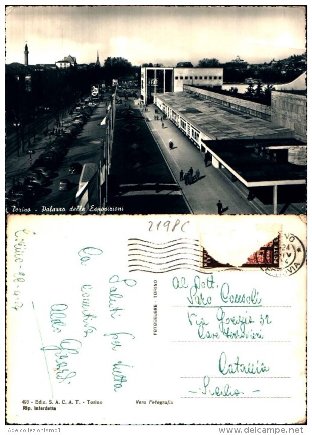 2198c) Cartolina Di Torino-palazzo Delle Esposizioni-viaggiata - Expositions