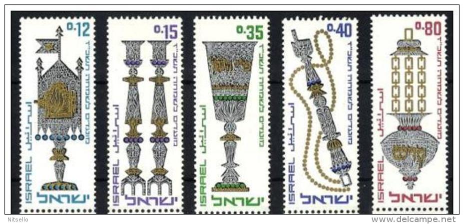 LOTE 1441  ///  (C040) ISRAEL    YVERT Nº: 314/318**MNH - Ungebraucht (ohne Tabs)