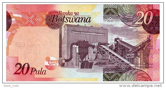 BOTSWANA 20 PULA 2012 Pick 31c Unc - Botswana