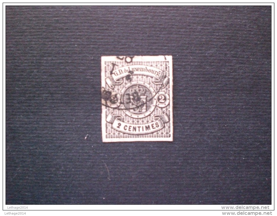 STAMPS LUSSEMBURGO 1874 STEMMA 2 CENT NOIR - 1859-1880 Armoiries