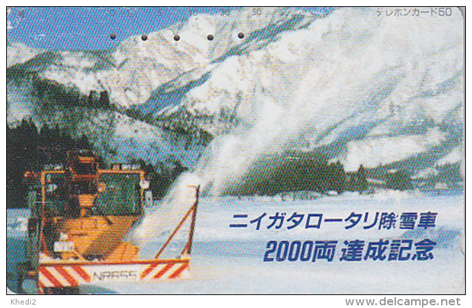 Télécarte Japon / 271-00708 - ROTARY - Canon à Neige - Mountain Snow Japan Phonecard - 254 - Gebirgslandschaften