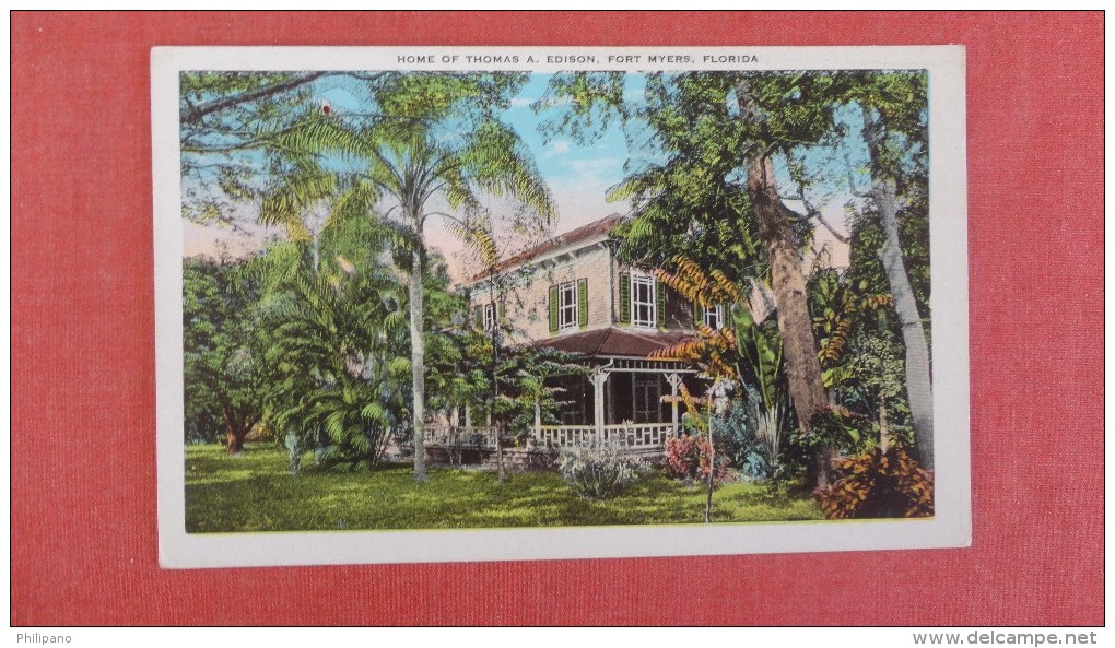 - Florida> Fort Myers  Thomas Edison Home   ------ Ref 2236 - Fort Myers