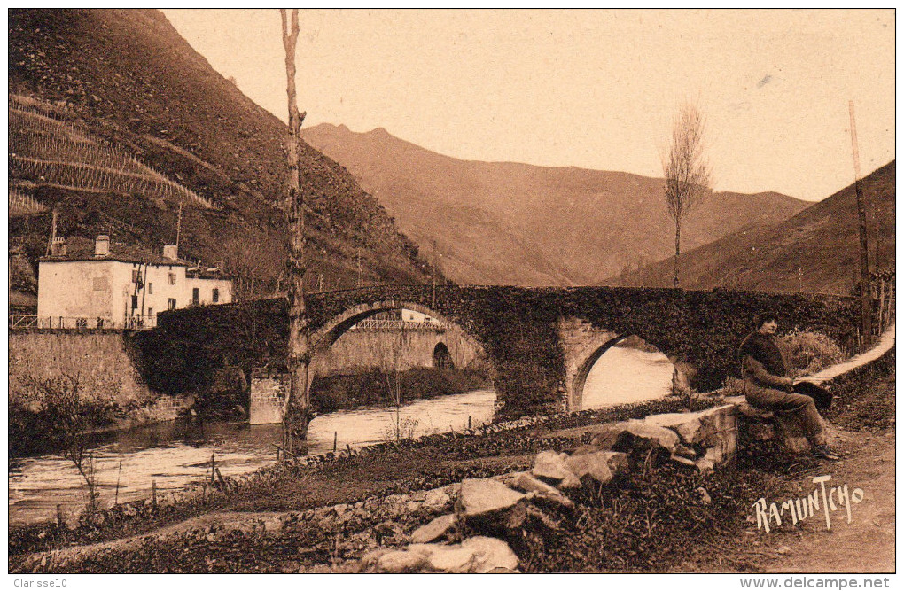 64 Bidarray Le Pont De Bidarray  Aimée Carte Ramuntcho - Bidarray