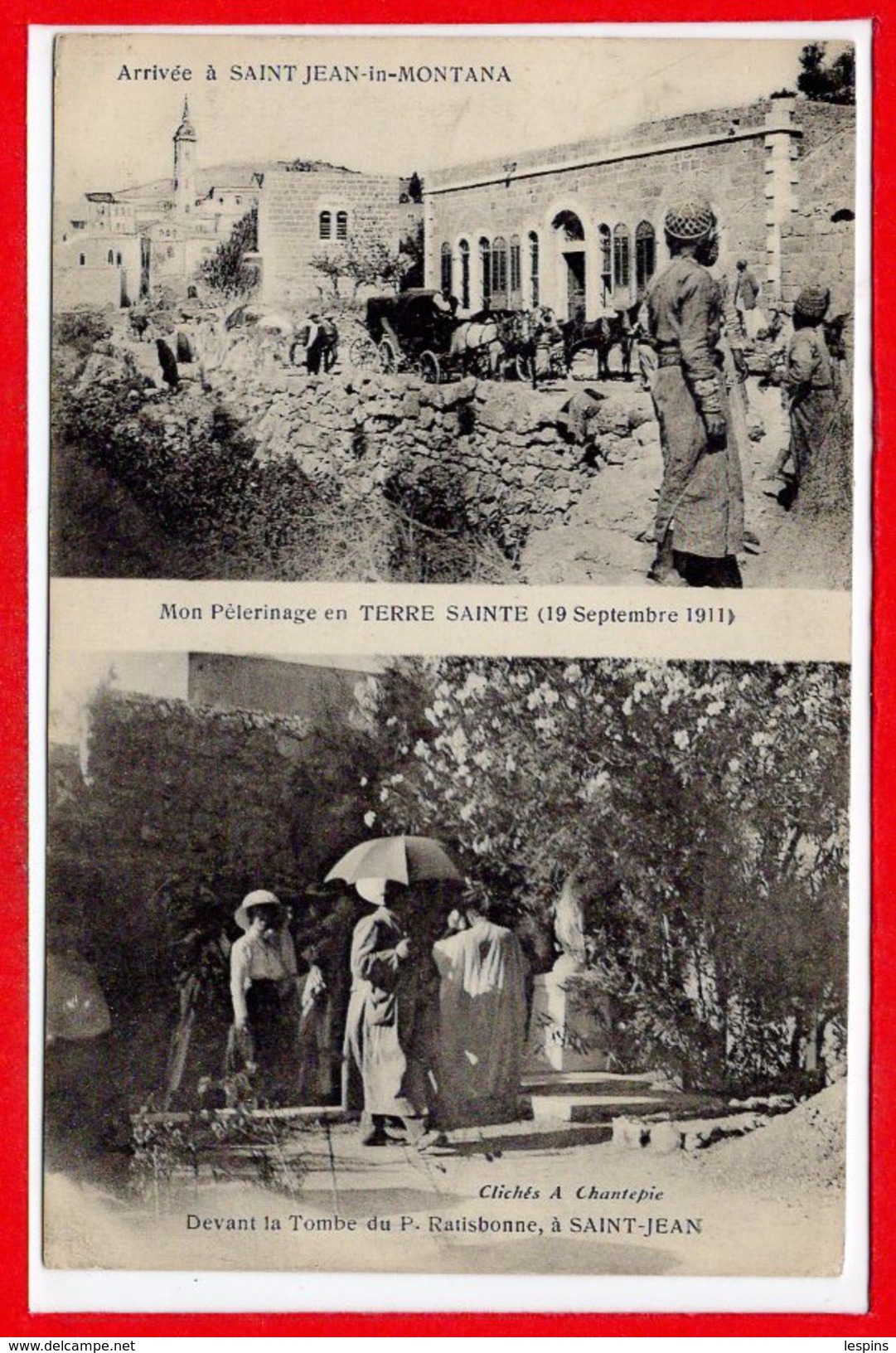 ASIE --  ISRAEL --  Mont Pélerinage En Terrev Sainte 19 Septembre 1911 - Israel