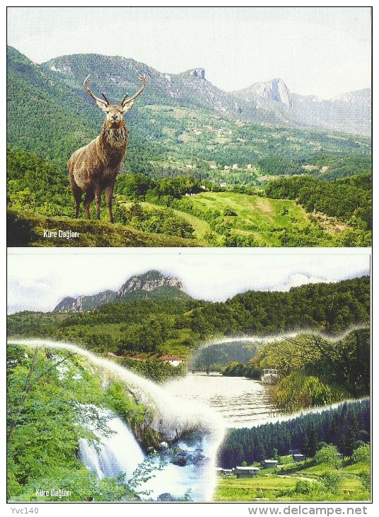 Turkey; 2014 Postal Stationery "Kure Mountains" (Complete Set) - Ganzsachen