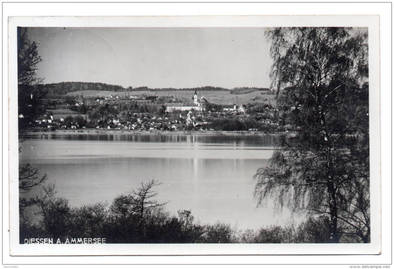 Fotokarte DIESSEN Am Ammersee; 1937 Mit SST Nach MÜNCHEN - Diessen