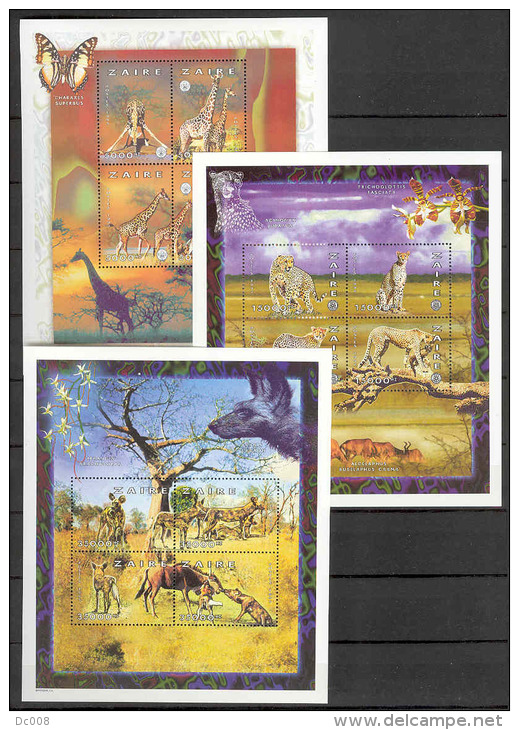 Animals 1997 COB BL120/125 MNH - Unused Stamps