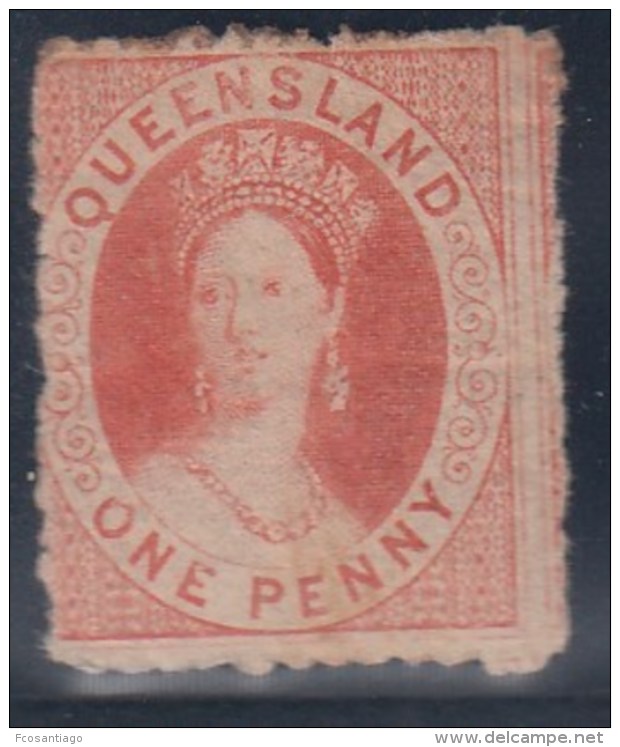 AUSTRALIA/QUEENSLAND 1862/67 - Yvert #12A - MLH * - Nuevos