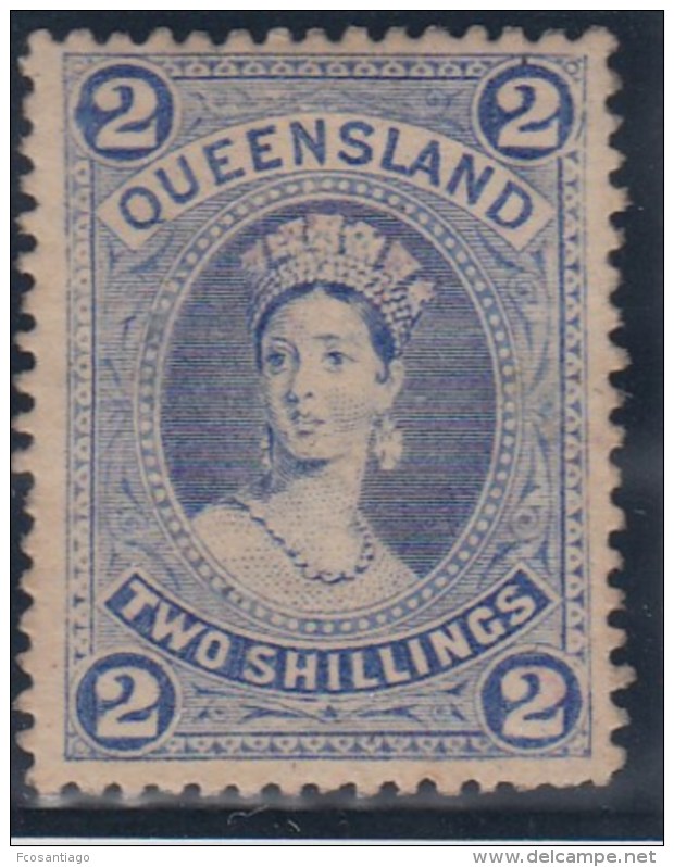 AUSTRALIA/QUEENSLAND 1886 - Yvert #58 - MLH * - Ongebruikt